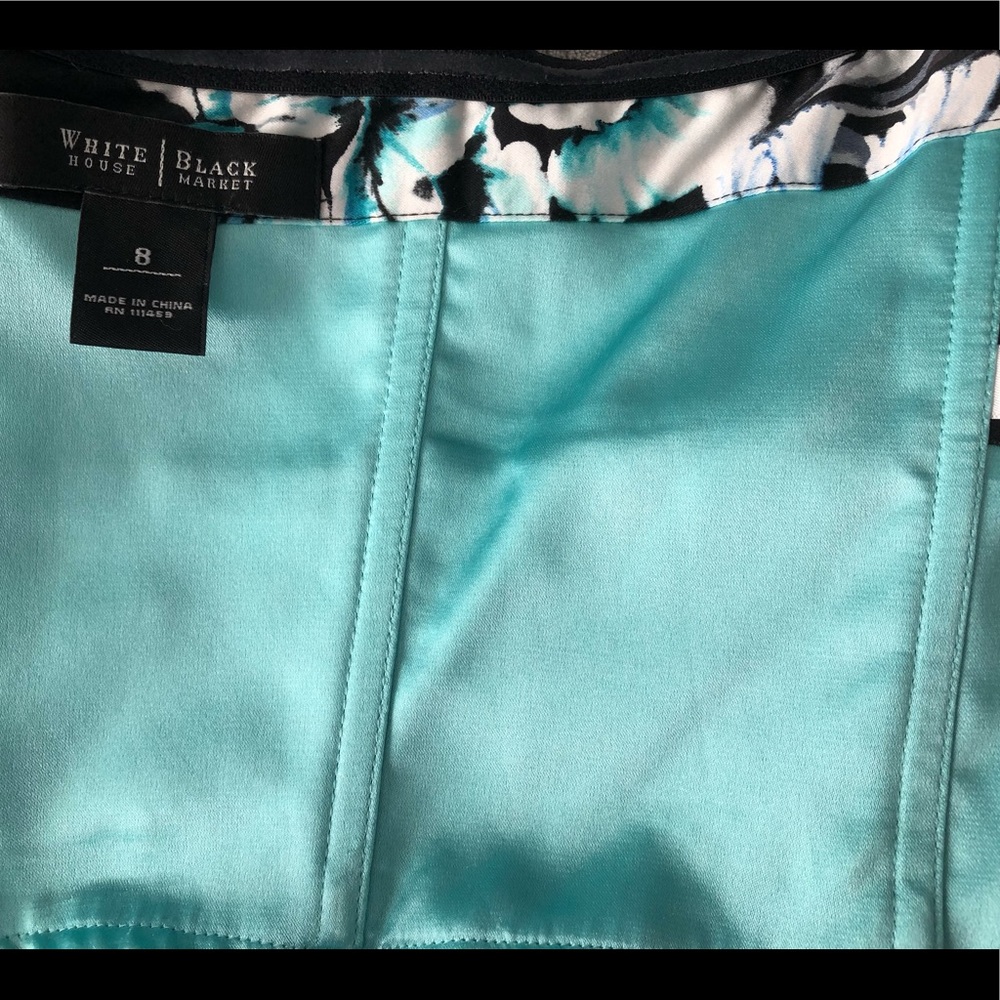 ❤️SOLD❤️HALTER DRESS BLACK, BLUES, TEALS FLOWER PRINT WITH SIDE SEAM POCKETS - Picture 13 of 14